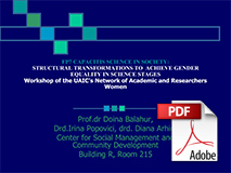 The UAIC Network of Women in Academics and Research. Network inaugural meeting and the Annual thematic workshop